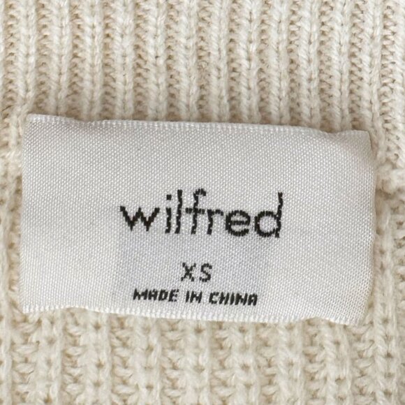 Aritzia Wilfred Wool Cotton Rib Knit Oversized Sweater - Picture 6 of 8